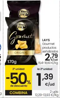 Eroski LAYS Gourmet productos señalizados oferta