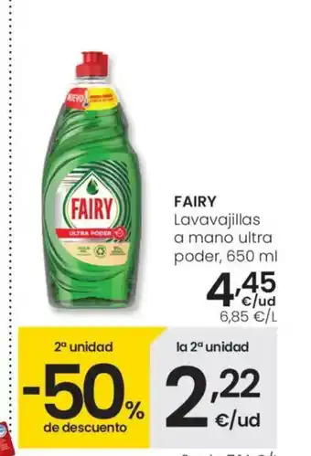 Eroski FAIRY Lavavajillas a mano ultra poder oferta