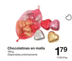 Zeeman Chocolatinas en malla oferta