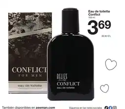 Zeeman CONFLICT Eau de toilette oferta