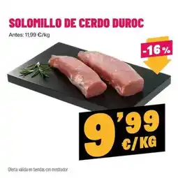 AhorraMas Solomillo de cerdo duroc oferta