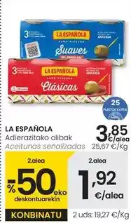 Eroski La española - aceitunas oferta