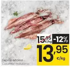Eroski Calamar mediano oferta