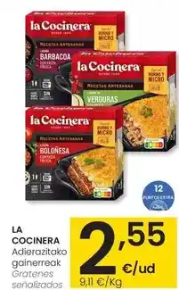 Eroski La cocinera - gratenes oferta