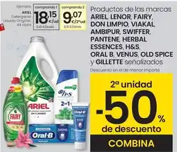 Eroski Ariel - detergente líquido original oferta