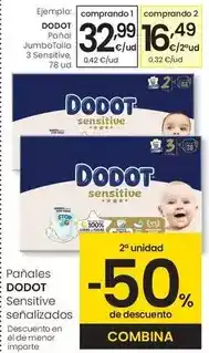 Eroski Dodot - pañal jumbotalla 3 sensitive oferta