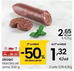 Eroski Eroski - morcilla de arroz oferta