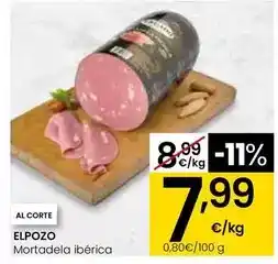 Eroski Elpozo - mortadela ibérica oferta