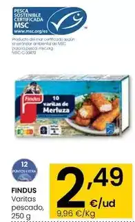 Eroski Findus - varitas pescado oferta