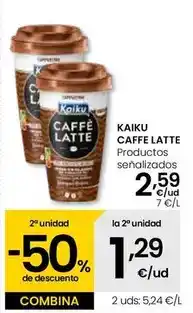 Eroski Kaiku - caffe latte oferta