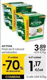 Eroski Activia - pack de 8 natural oferta