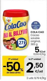 Eroski Cola cao - cacao soluble original oferta