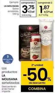 Eroski La molisana - salsa arrabiata oferta