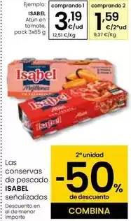 Eroski Isabel - atun en tomate oferta