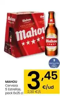 Eroski Mahou - cerveza 5 estrellas oferta