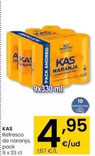 Eroski Kas - refresco de naranja oferta