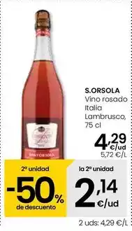 Eroski S.orsola - vino rosado italia lambrusco oferta