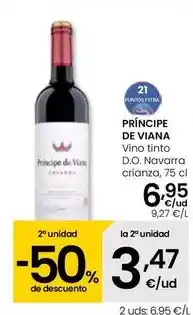 Eroski Príncipe de viana - vino tinto d.o. navarra crianza oferta