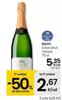 Eroski Bach - cava brut nature oferta