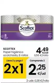 Eroski Scottex - papel higiénico acolchado oferta