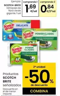 Eroski Scotch-brite - estropajo de fibra verde gigante oferta