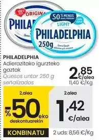 Eroski Philadelphia - queso untar oferta