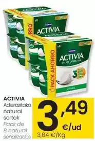 Eroski Activia - natural oferta
