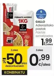 Eroski Gallo - pastas oferta