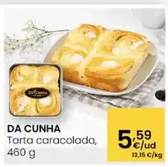 Eroski Da cunha - tarta caracolada oferta