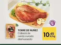 Eroski Torre de núñez - cabeza de cerdo curada deshuesada oferta