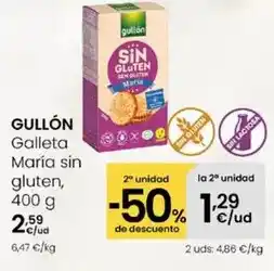 Eroski Gullón - galleta maría sin gluten oferta