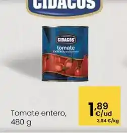 Eroski Cidacos - tomate entero oferta