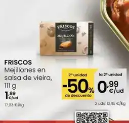 Eroski Friscos - mejillones en salsa de vieira oferta