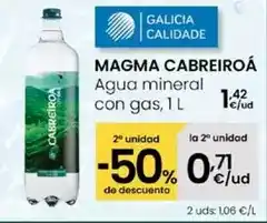 Eroski Cabreiroa - agua mineral con gas oferta