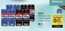 Eroski Pepsi - refresco de cola original o zero oferta