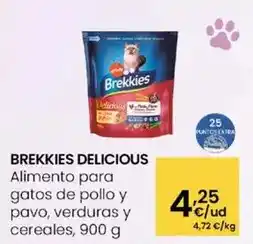 Eroski Brekkies - delicious alimento para gatos de pollo y pavo, verduras y cereales oferta