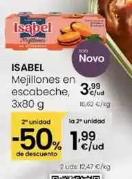 Eroski Isabel - mejillones en escabeche oferta