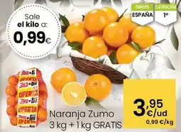 Eroski Naranja zumo oferta