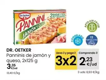 Dr oetker - panninis de jamon y queso