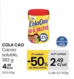 Eroski Cola cao - cacao soluble oferta