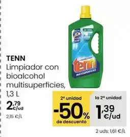 Eroski Tenn - limpiador con bioalcohol multisuperficies oferta