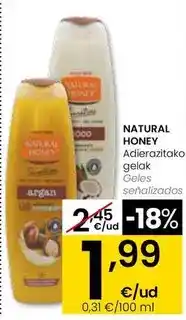Eroski Natural honey - geles oferta