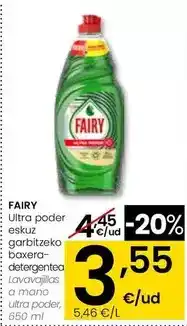 Eroski Fairy - lavavajillas a mano utra poder oferta