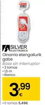 Silver electronics - base sin interruptor