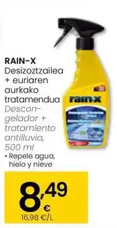 Eroski Rain x - descon gelador + tratamiento antilluvia oferta