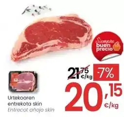 Eroski Entrecot añojo skin oferta