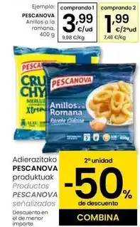 Eroski Pescanova - anillos a la romana oferta