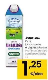 Eroski Asturiana - leche sin lactosa semidesnatada oferta