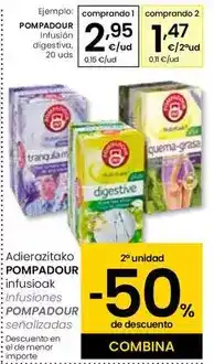 Eroski Pompadour - infusión digestiva oferta