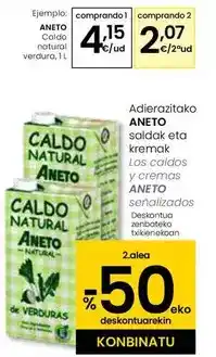 Eroski Aneto - caldo natural verdura oferta